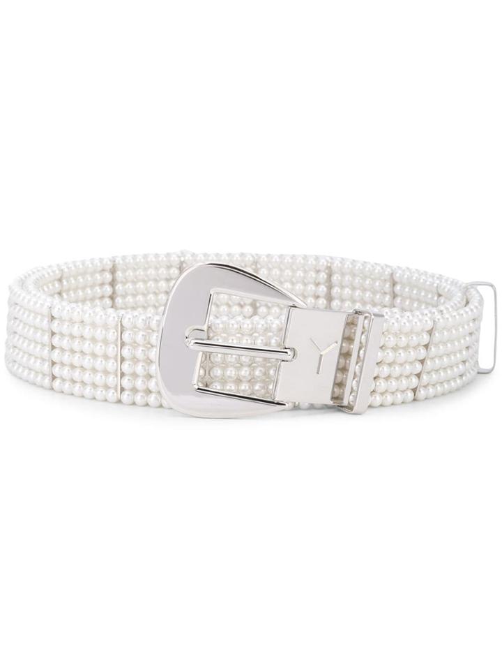 Y / Project Pearl Belt - White