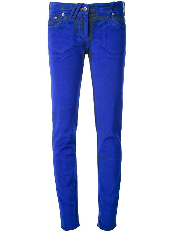 Courrèges Stretch Skinny Trousers - Blue