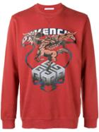 Givenchy Printed Sweatshirt - Red