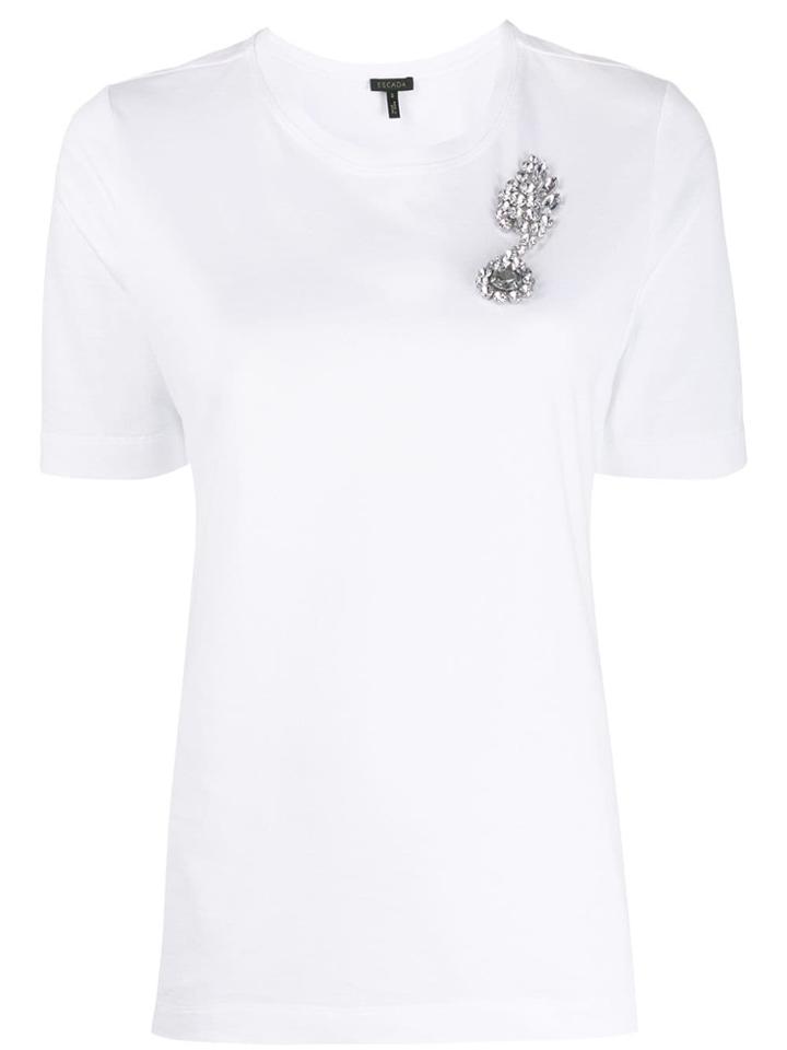 Escada Crystal-embellished T-shirt - White