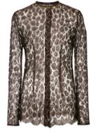 Sophie Theallet Lace Shirt, Women's, Size: 4, Brown, Polyamide/viscose