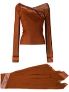 Jean Paul Gaultier Vintage - Vintage Suit - Women - Polyamide/spandex/elastane - M, Brown, Polyamide/spandex/elastane