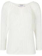 Snobby Sheep Ribbed Knit Sweater - White