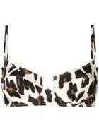 Solid & Striped Leopard-print Underwired Bikini Top - Neutrals