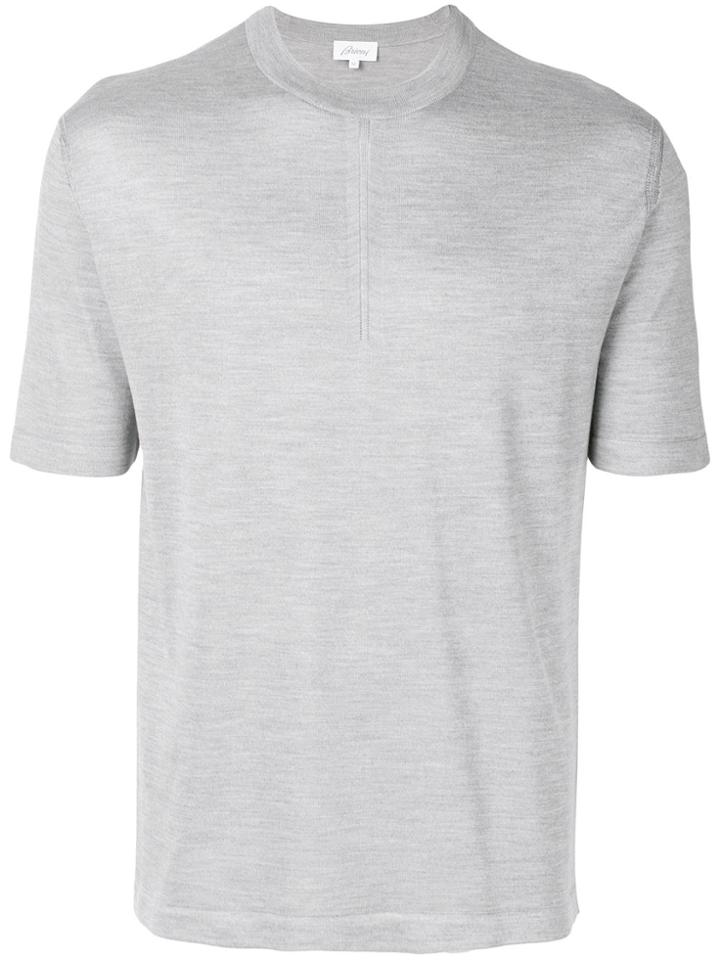 Brioni Shortsleeved Sweater - Grey