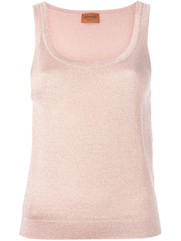 Missoni Lamé Tank Top, Women's, Size: 42, Pink/purple, Viscose/cupro/polyester