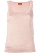 Missoni Lamé Tank Top, Women's, Size: 42, Pink/purple, Viscose/cupro/polyester