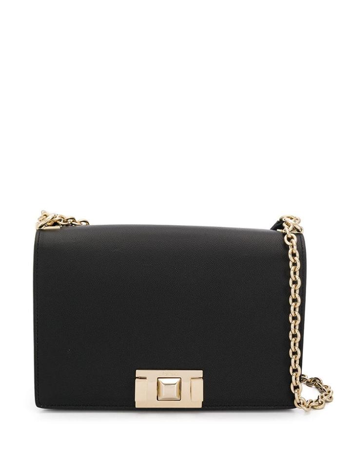 Furla Textured Cross Body Bag - Black