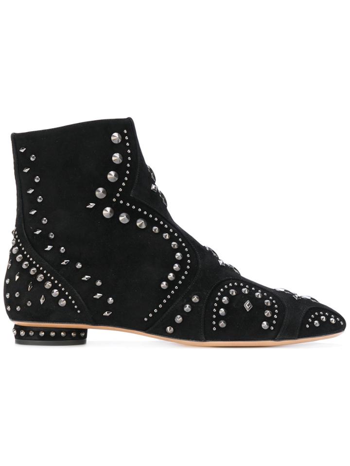 Valentino Valentino Garavani Studded Ankle Boots - Black