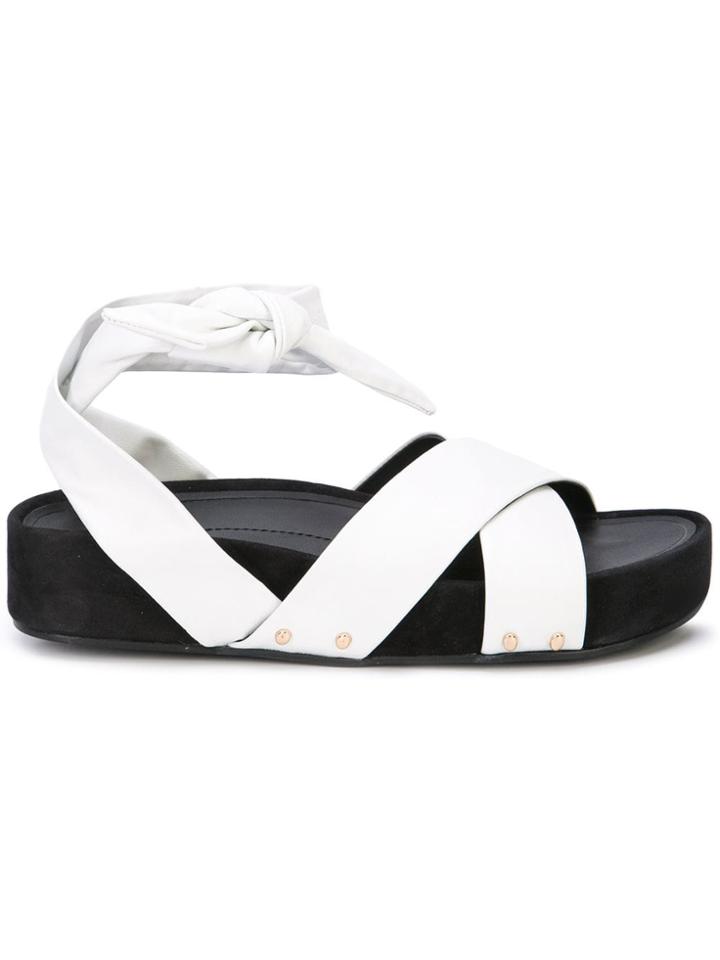 Stella Luna Wrapped Sandals - White