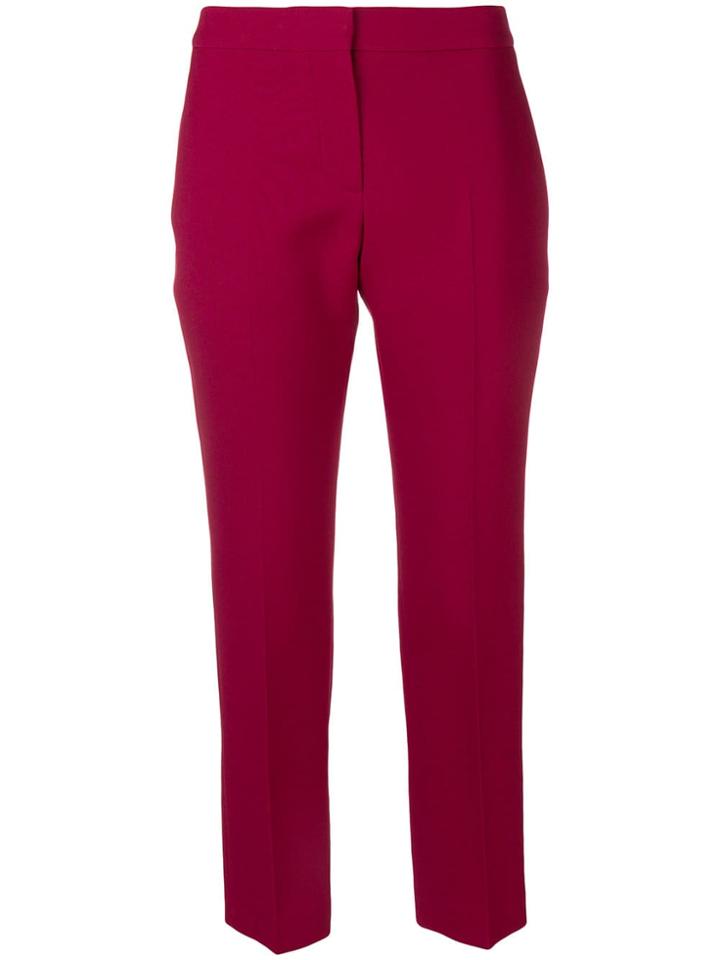 Alexander Mcqueen Cropped Trousers - Pink & Purple