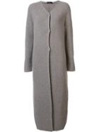 Calvin Klein Ribbed Cardi-coat - Nude & Neutrals