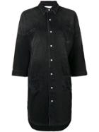 Gaelle Bonheur Denim Shirt Dress - Black