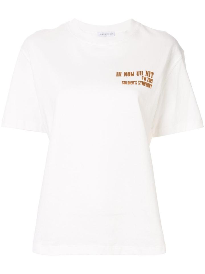 Ih Nom Uh Nit Logo Detail T-shirt - White