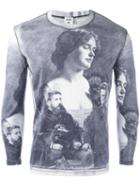 Jean Paul Gaultier Vintage Antique Photograph Printed Top, Men's, Size: 48, Grey