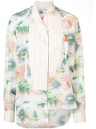 Loewe Printed Deconstructed Shirt - Green