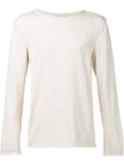 Osklen - Relaxed Jumper - Men - Cotton/linen/flax/polyester - P, Nude/neutrals, Cotton/linen/flax/polyester