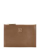 L'autre Chose Logo Patch Clutch Bag - Brown