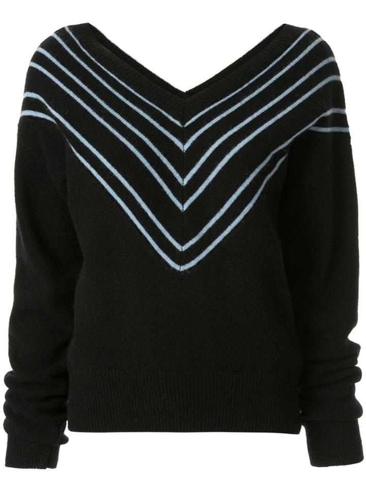 Georgia Alice Noel Chevron Jumper - Black