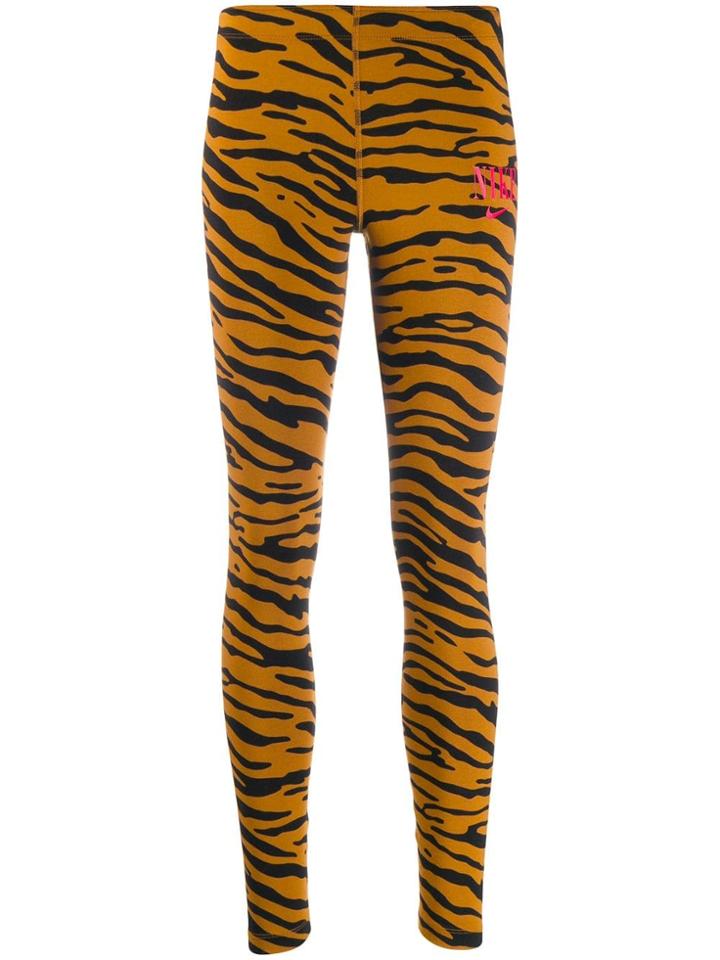 Nike Tiger Print Leggings - Brown