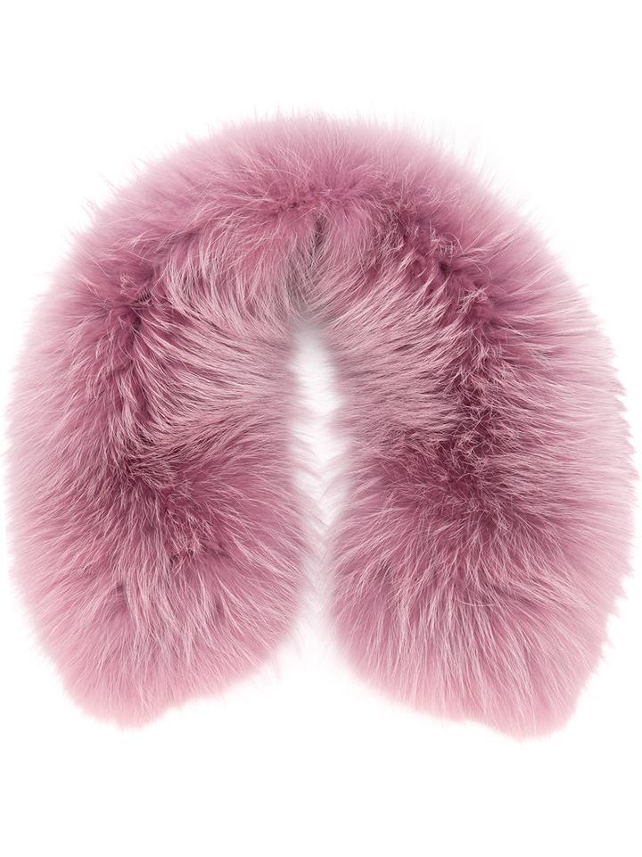 Mr & Mrs Italy Fur Scarf, Women's, Pink/purple, Racoon Fur