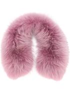 Mr & Mrs Italy Fur Scarf, Women's, Pink/purple, Racoon Fur