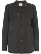 78 Stitches Longsleeved Shirt With Patches - Grey