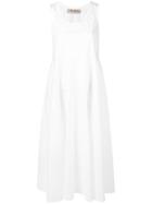 Blanca Flared Sleeveless Dress - White