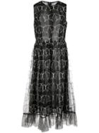 Sandy Liang Oona Tulle Midi Dress - Black