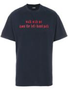 Raf Simons Slogan T-shirt - Blue