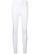 Fendi Leggings With Logo Side Band - White