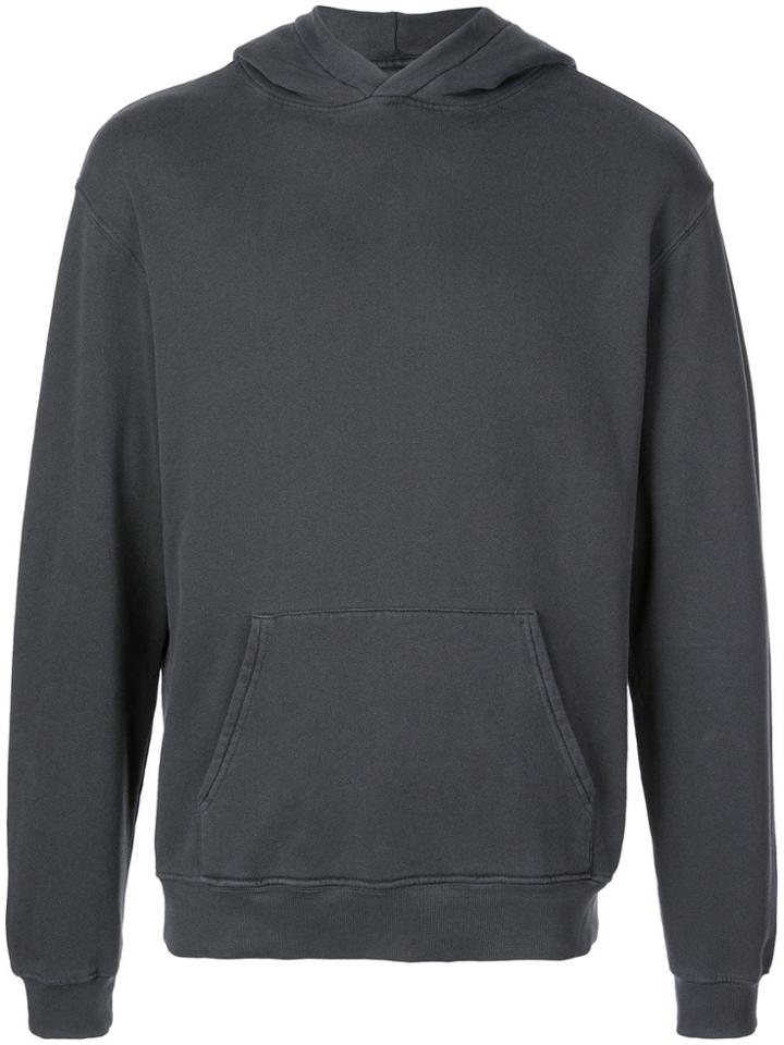 Rta Skull Print Hoodie - Grey