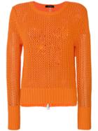 Unconditional Mesh Knit Jumper - Yellow & Orange