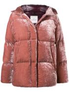 Moncler Butor Velvet Puffer Jacket - Pink