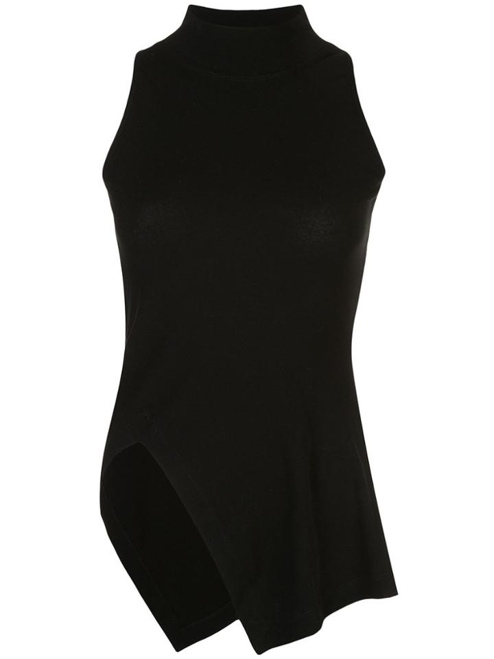 Rosetta Getty Sleeveless Panelled Top - Black