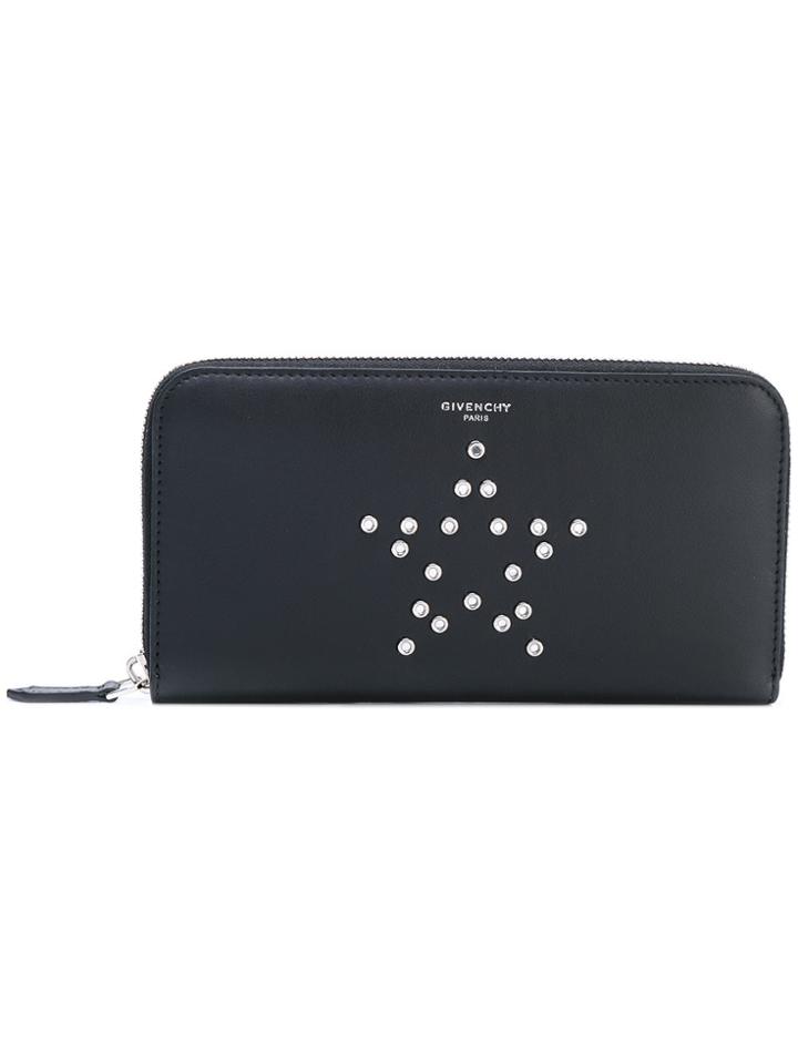 Givenchy Pandora Long Zip Around Wallet - Black