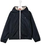 Fay Kids Logo Rain Jacket - Blue