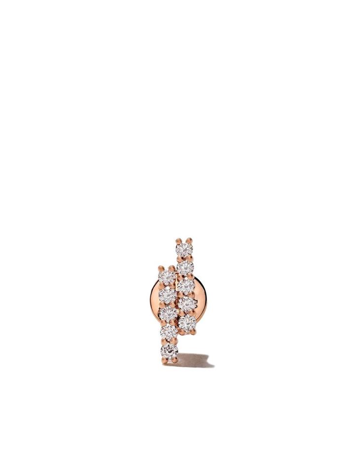 Alinka 18kt Rose Gold Mala Diamond Stud Earring