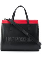 Love Moschino Logo Colour-block Tote - Black