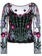 Temperley London - Woodland Top - Women - Nylon - 12, Black, Nylon