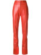 Jw Anderson Cuff Hem Trousers - Red