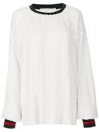 Amen Sequined Sweatshirt - White