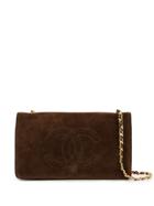 Chanel Pre-owned 1995 Cc Chain Wallet Bag - Brown