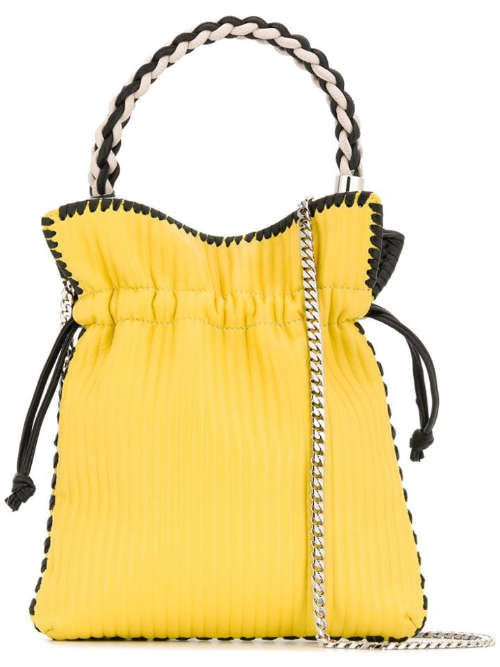 Les Petits Joueurs Ribbed Bucket Bag - Yellow