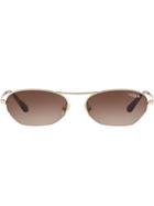 Vogue Eyewear Gigi Hadid Capsule Tinted Round Sunglasses - Gold