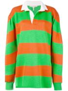 Marc Jacobs - Long-sleeve Rugby Sweatshirt - Women - Cotton/nylon/polyester/tencel - S, Green, Cotton/nylon/polyester/tencel