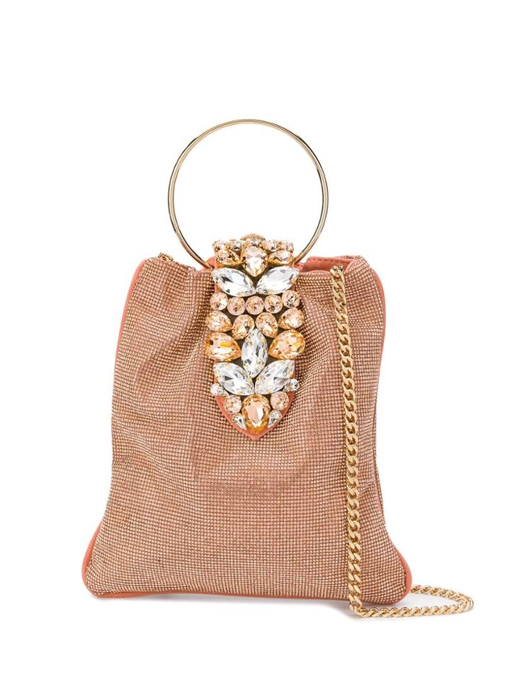 Gedebe Crystal Embellished Tote - Pink