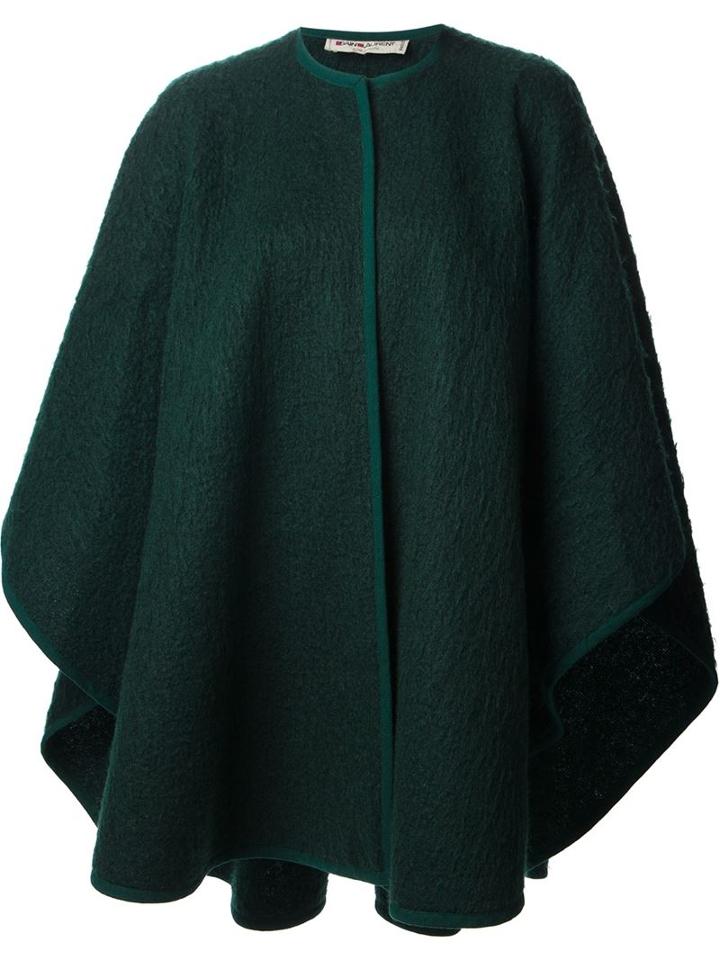 Yves Saint Laurent Vintage Blanket Coat, Women's, Green