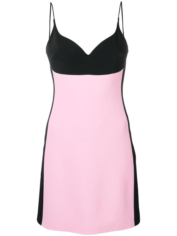 David Koma Two-tone Sweetheart Short Dress - Pink