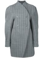 Rito Oversized Pinstripe Jacket - Grey